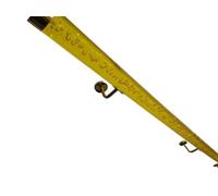 Pasamanos de escalera de acrílico transparente dorado - Longitud personalizada de 0,5 m a 6 m - Pasamanos de pared duradero for niños y personas mayores(4.5meters)