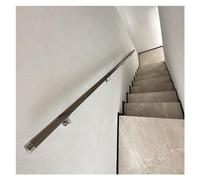 Pasamanos de escalera de acrílico transparente - Kit de barandilla antideslizante for interiores y exteriores, ideal for escaleras, pasillos y lofts.(Silver,3.8meters)
