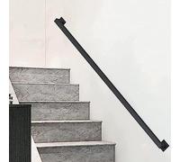 Pasamanos de Escalera de Interior, pasamanos de Tubo Cuadrado, Barra de Soporte de pasamanos de Seguridad de Hierro Forjado(15ft/450cm)