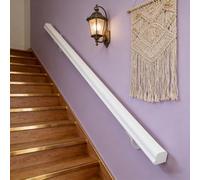 Pasamanos De Escalera De Madera De 50-600 Cm, Apoyabrazos De Seguridad Para Personas Mayores Montados En La Pared, Parapeto Para Pasillos, Barandillas Para Terrazas De Lofts (A, 400cm)