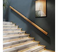 Pasamanos De Escalera De Madera De 50-600 Cm, Apoyabrazos De Seguridad Para Personas Mayores Montados En La Pared, Parapeto Para Pasillos, Barandillas Para Terrazas De Lofts (C, 50cm)