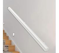 Pasamanos De Escalera De Madera, Pasamanos Blancos, Pasamanos Antideslizantes Para Interiores, Decoración De Escaleras De ático, Varillas De Soporte Para Pasillos (Blanco, 60cm)