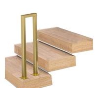 Pasamanos De Escalera De Metal Dorado, Barandillas Y Pasamanos Para Interiores Y Pasillos Con Kit Completo, Barra De Agarre Resistente Para Escaleras, Seguridad Infantil, Carga 200 Kg, Forma U, 1 Uni