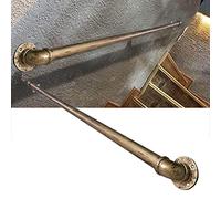 Pasamanos de Escalera de Pared, Kit de pasamanos de Escalera para Exteriores - Barandilla de Barra de Apoyo de latón Antiguo de 8 pies para escaleras, baño, Pasillo - Pasamanos de Pared Dura