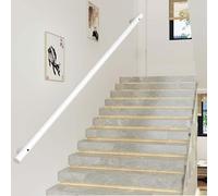 Pasamanos de escalera de tubo metálico, pasamanos de pared antideslizantes de seguridad para escaleras, barra de soporte para interior y exterior, balaustre para escalones.(480cm)