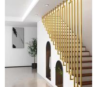 Pasamanos de escalera en forma de L de hierro forjado para uso en interiores y exteriores, kit completo de barandilla de seguridad con pasamanos de transición de tubo cuadrado