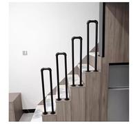 Pasamanos de escalera en forma de U, barandilla industrial, barra de agarre antideslizante for interiores o exteriores, jardín, loft, pasillo, villa, hotel, postes de soporte(1.31x0.79ft/40x24cm)