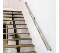 Pasamanos de escalera modernos para paredes｜1m 1.5m 2m 2.5m 3m Barandilla de escalera de tubo cuadrado de acero inoxidable de metal Pasamanos Barra de seguridad para interiores exteriores(100cm)