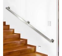 Pasamanos de escalera para barandilla de agarre interior y exterior，barandilla de escalera de tubo cuadrado de acero inoxidable，pasamanos de seguridad para Barandilla de montaje en pared(180cm)