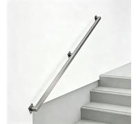 Pasamanos de escalera para paredes｜Varilla de soporte de barandilla de barandilla de escalera de acero inoxidable cepillado｜60cm 1m 1.2m 1.5m 1.8m 2m Pasamanos de tubo cuadrado(330cm)