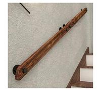 pasamanos de escalera Pasamanos de madera antideslizantes for el hogar, contra la pared, for interiores, lofts pasamanos escalera(120cm)