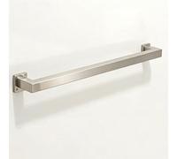 Pasamanos de escalera plateados para escaleras interiores y escalones exteriores, pasamanos de tubo cuadrado de acero inoxidable de metal con accesorios, pasamanos antideslizante(450cm)