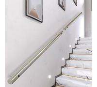 Pasamanos de escaleras de Acero Inoxidable contemporáneos, barandillas Elegantes para escaleras, Soporte de la barandilla para los pies, Disponibles en Varias Longitudes (1ft/30cm)