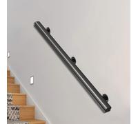 Pasamanos de madera antideslizante para interiores para ático y pasillo, pasamanos montados en la pared con kit de instalación, seguridad y estilo para tu hogar