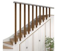 Pasamanos de Madera Antideslizante Pasillo Interior al Aire Libre Pasamanos de Seguridad Antideslizante para ático Barandilla de Montaje en Pared Balaustres de Madera para Escalera (30-150cm)