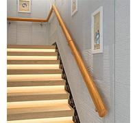 Pasamanos de madera de pino ovalada antideslizante de 590 cm, ideal para hogares, niños, personas mayores, villas, lofts, hospitales, pasillos interiores, seguro y elegante