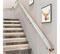 Pasamanos de Madera para Escaleras Interiores, Barandilla Antideslizante desde, Soporte de Hierro Reforzado, Kit de Agarre de Seguridad para Ancianos en Villas(Transparent bubble crystal,150cm)