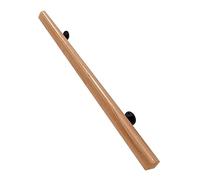 Pasamanos de madera para escaleras, pasamanos de 30-450 cm para escaleras, kit de soporte de barandilla de montaje en pared para interior/exterior, barandilla de mano para escaleras de tubo, pasamanos