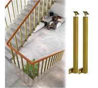 Pasamanos de Metal de Montaje Lateral,Barandilla de Escalera Con Soporte de Ángulo Plano Y Ajustable de 270°,Pasamanos Escalera,Barandilla Escalera Para Cubierta,Balcón(Size:100cm/39.4in,Color:2 Pack)