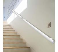 Pasamanos de pared de tubo redondo de 1, 2, 3, 4, 5 y 6 metros, para escaleras interiores y exteriores con kit completo, pasamanos de escalera, montaje en pared(60cm)