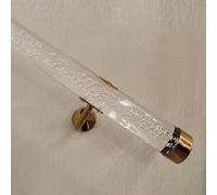 Pasamanos De Pared Moderno Para Pasillo, Loft, 6 M, 5 M, 4 M, 3,6 M, 3 M, 2 M Y 1 M De Largo, Con Soportes Dorados Y Plateados, Transparentes, Para Escaleras De Interior Y Exterior, Con Tapa De 50 Mm