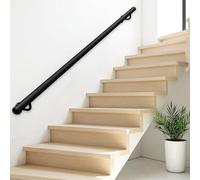 Pasamanos de pared para escaleras interiores, pasamanos de escalera de tubería industrial barra de apoyo, barandilla de escalones exteriores, manija de seguridad(180cm)