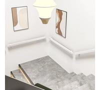 Pasamanos de pared para escaleras，pasamanos de escalera blancos de 1m 1.5m 2m 6m barra de apoyo de seguridad，barandilla de escalera de tubo de hierro galvanizado industrial para interiores exteriores(