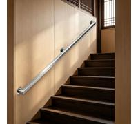 Pasamanos de pared para escalones exteriores o escaleras interiores，barandillas de escalera modernas，1m 1.5m 2m 2.5m 300cm 6m，kit de barandilla de escalera de acero inoxidable(330cm)