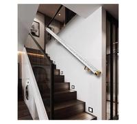 Pasamanos de pared para montar en la pared, pasamanos de acrílico transparente con burbujas, diseño de barra redonda para escalones interiores y exteriores, 100 cm de longitud, fácil instalación