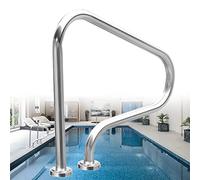 Pasamanos De Piscina Barandilla De Piscina Para Entrada De Piscina Enterrada, Baños De Aguas Termales, Jardín Trasero, Acero Inoxidable 304, Capacidad De Carga De 250kg, 80x80cm ( Size : 1 pack )