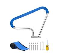 Pasamanos de piscina, fácil montaje con tornillos autorroscantes para un apoyo seguro, perfecto para piscinas de jardín y patio trasero