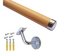 Pasamanos de PVC para exteriores para escalones exteriores, riel de soporte antideslizante con soportes de montaje en pared, apto para escaleras interiores, disponible en varias longitudes