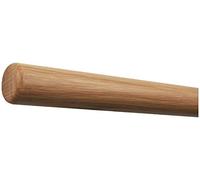 Pasamanos de roble listo para montar en pared barandilla de madera redonda barra mango lacado diámetro de 42 mm con extremos mecanizados sin soporte de pasamanos de 800 mm 80 cm 08 m radio fresado.