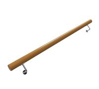 Pasamanos de seguridad de madera maciza contra la pared, 80 cm-300 cm, para interiores y ancianos, antideslizante, moderno, con soporte de pared, tornillos, accesorios