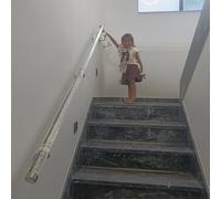 Pasamanos De Seguridad Para Niños Y Ancianos, De Pared, De Acrílico Transparente De 2 A 20 Pies, Antideslizante, Para Interiores, Con Kits Completos, Moderno Pasamanos Redondo Para Escaleras, Guarder