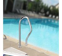 Pasamanos de seguridad para piscina, pasamanos para barandilla de piscina, kit de acero inoxidable 304, plateado, pasamanos para piscina a prueba de herrumbre, pasamanos humanizado, capacidad de carga