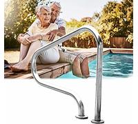 Pasamanos de Seguridad para Piscinas Altura del pasamanos para Piscinas 31.5 in con Kit de instalación - Productos de Seguridad para Piscinas Antideslizantes de fácil Montaje Pasamanos (Gros