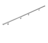 Pasamanos escalera acero inoxidable set de 2 200x4,2cm