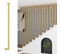 Pasamanos Escalera Barandillas Balaustres para escaleras de montaje lateral, tamaño y estilos personalizables Barrotes metálicos para escaleras, uso doméstico y comercial(Style B,75cm/29.5in)