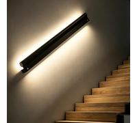 Pasamanos Escalera Pasamanos de Escalera con Iluminación LED: Seguridad Ambiente; Pasamanos Interior Iluminado; Barandilla Escalera Recortable Sensor Movimiento(Natural Light,250cm/8.2ft)