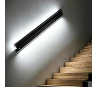 Pasamanos Escalera Pasamanos de Escalera con Iluminación LED: Seguridad Ambiente; Pasamanos Interior Iluminado; Barandilla Escalera Recortable Sensor Movimiento(White Light,200cm/6.6ft)