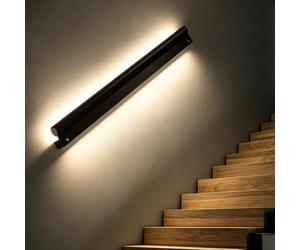 Pasamanos Escalera Pasamanos de Escalera con Iluminación LED: Seguridad Ambiente; Pasamanos Interior Iluminado; Barandilla Escalera Recortable Sensor Movimiento(Natural Light,400cm/13.1ft)