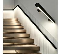 Pasamanos Escalera Pasamanos Escaleras Iluminado Sensor Movimiento, Barandilla Iluminación LED Alta Resistencia, Barra Apoyo Caminar Con Seguridad Por La Noche(Right White Light,9.8ft/3m)