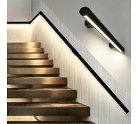 Pasamanos Escalera Pasamanos Escaleras Iluminado Sensor Movimiento, Barandilla Iluminación LED Alta Resistencia, Barra Apoyo Caminar Con Seguridad Por La Noche(Right Natural Light,3.6ft/1.1m)