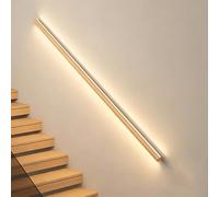 Pasamanos Escalera Pasamanos para Escaleras con Iluminación y Sensor de Movimiento, Pasamanos de Seguridad Iluminado, Barandilla Escalera Soporte Minimalista(Right Wood,9.8ft/3m)