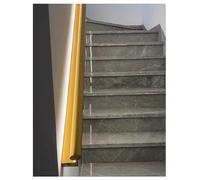 Pasamanos for escaleras con canal LED, pasamanos for escaleras interiores y exteriores, casas, villas, garajes, jardines, edificios residenciales, hoteles, centros comerciales(Black,Right/200cm/A)