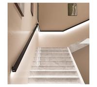Pasamanos iluminado 2 en 1 con diseño antideslizante, luz LED for escaleras y barra de apoyo resistente for pasillos de villas, hoteles y escaleras interiores.(Button Control,Left-150cm)