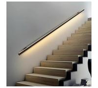 Pasamanos LED Para Escaleras, Luz De Pared Larga De Aleación De Aluminio, Pasamanos Iluminados Con Sensor Corporal, Pasamanos Luminosos Para Cubiertas Exteriores Y Escaleras Interiores(1m/3.28ft)