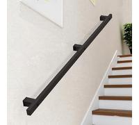 Pasamanos moderno de barandilla de escalera | Barandilla de escalera de metal 1m 120cm 1.5m 2m 240cm 2.5m 3m Pasamanos montados en la pared Kit de barandilla de escalera para escaleras inter