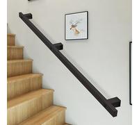 Pasamanos moderno para escalera, pancarta duradera de hierro forjado para uso seguro en interiores y exteriores